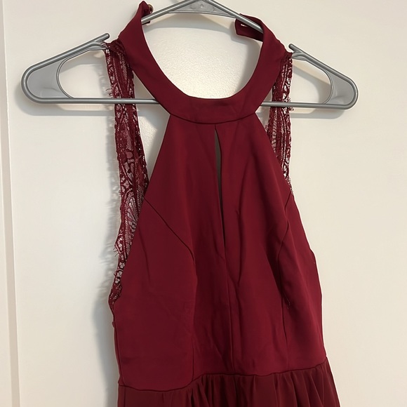 maroon dress - Picture 2 of 5